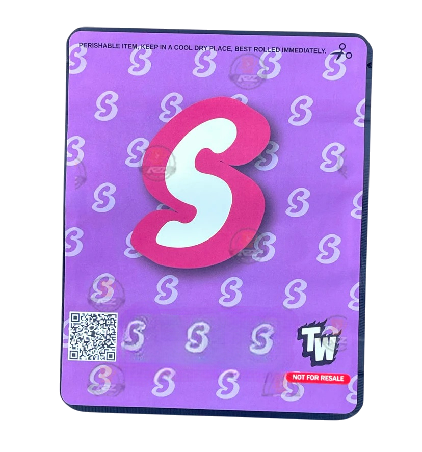Sprinklez TRiple Caramel Layer Cake 3.5G Mylar Bags -With stickers and label