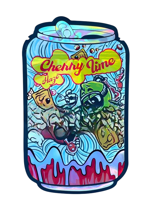 Cherry Lime Haze Can Mylar Bag 3.5g shape bag