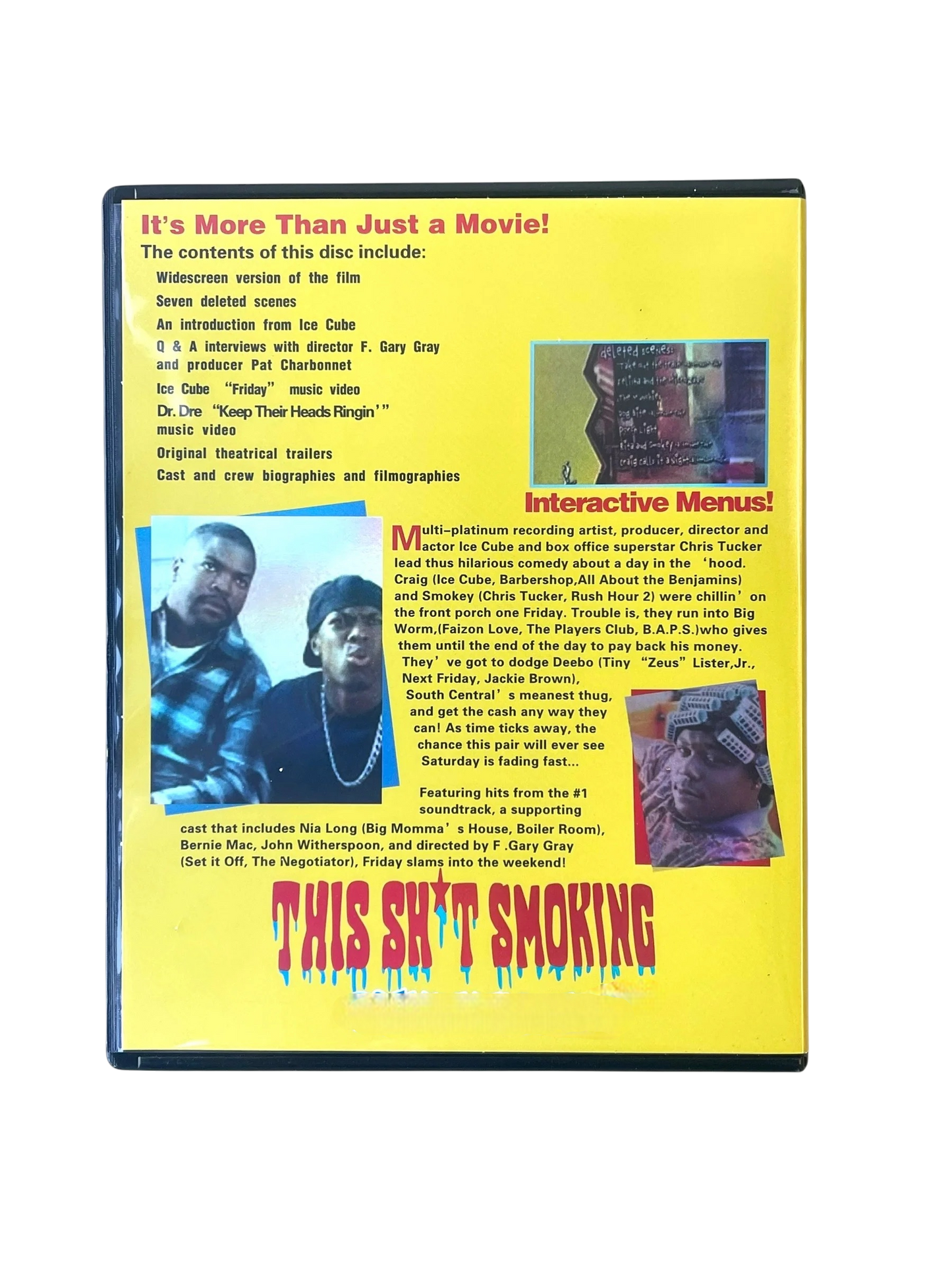 Friday DVD Cases with Mylar bags 3.5g