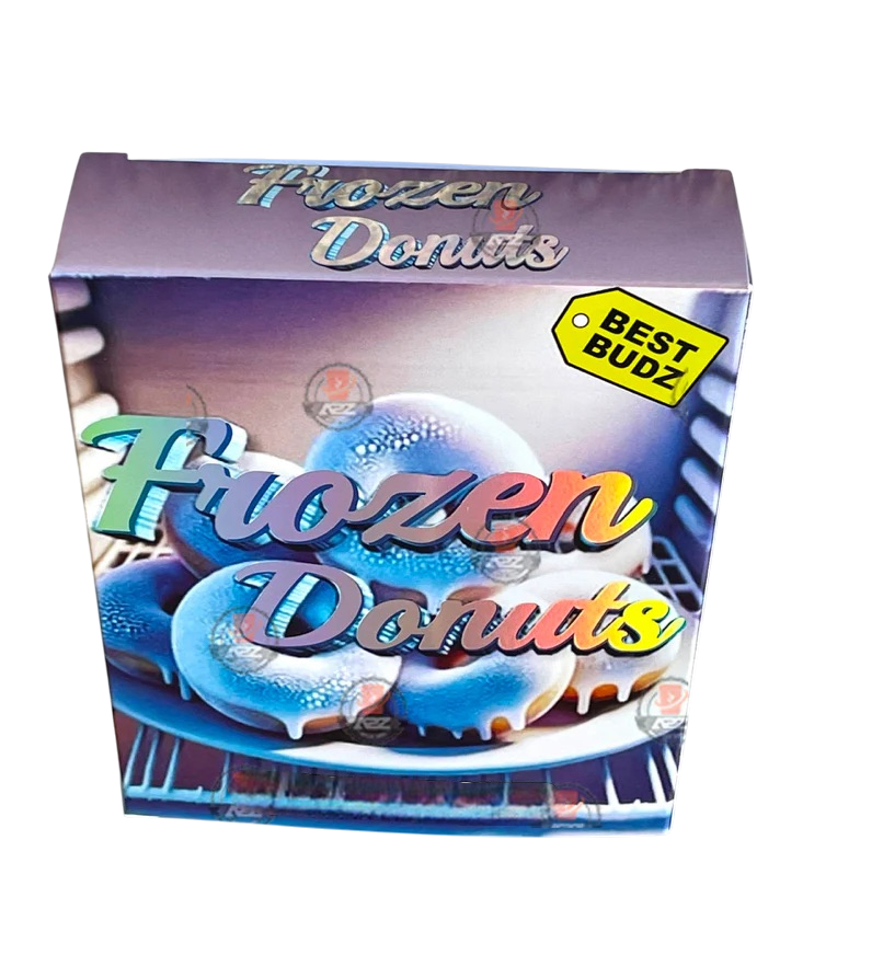 Best Budz Frozen Donuts Mylar Bags with Boxes 3.5g Box Packaging Holographic