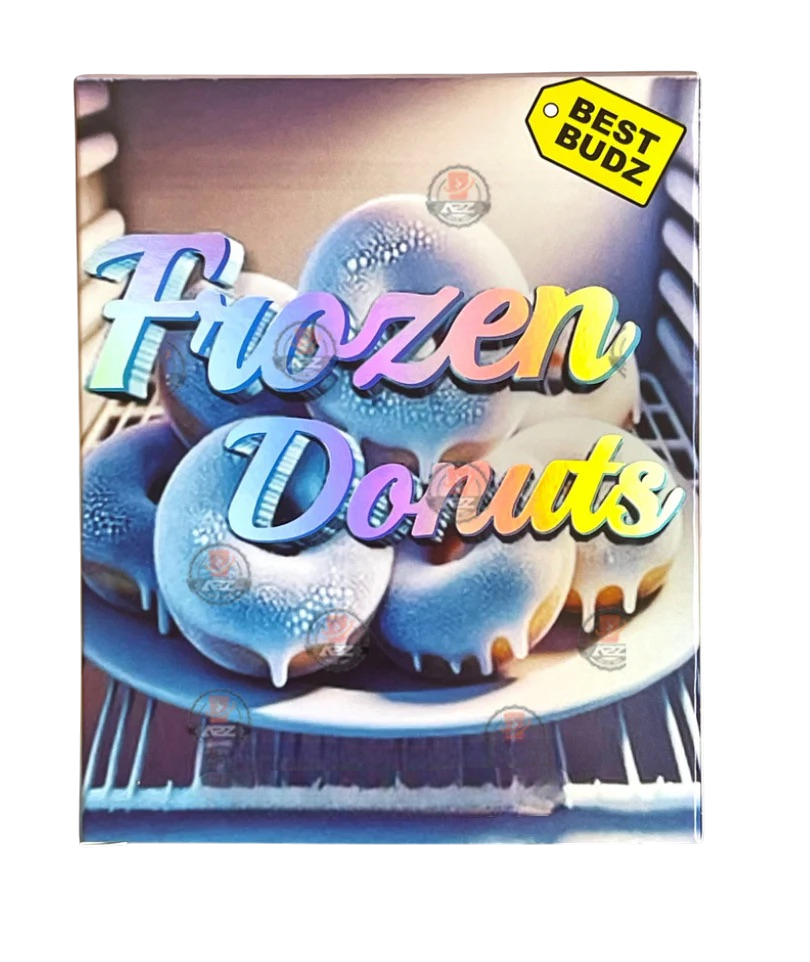 Best Budz Frozen Donuts Mylar Bags with Boxes 3.5g Box Packaging Holographic