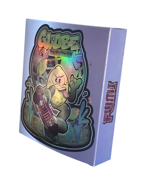 Fumi Globe Sesh Mylar Bags with Boxes 3.5g Box Packaging Holographic