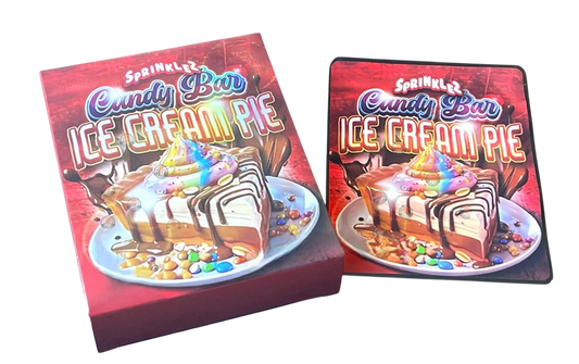 Sprinklez Candy Bar Ice Cream Pie Mylar Bags with Boxes 3.5g Box Packaging With stickers and label
