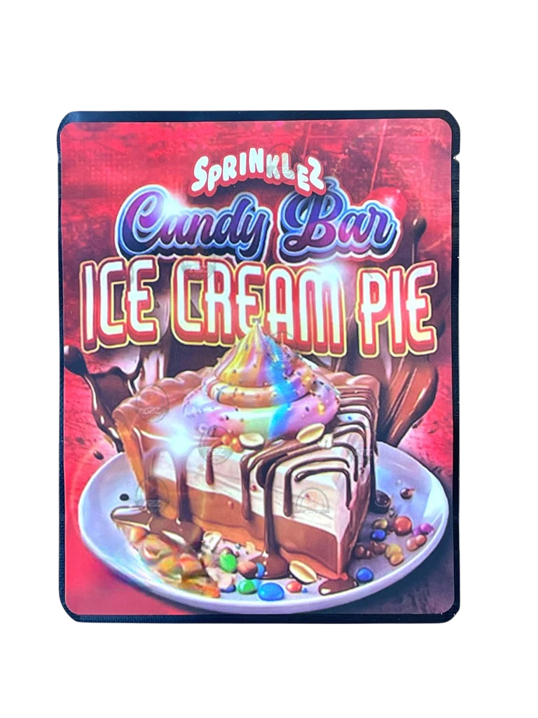 Sprinklez Candy Bar Ice Cream Pie Mylar Bags with Boxes 3.5g Box Packaging With stickers and label