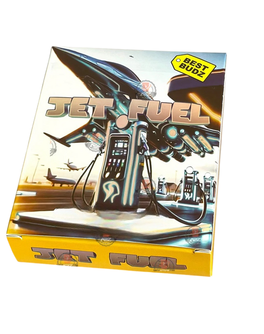 Best Budz Jet Fuel Mylar Bags with Boxes 3.5g Box Packaging Holographic