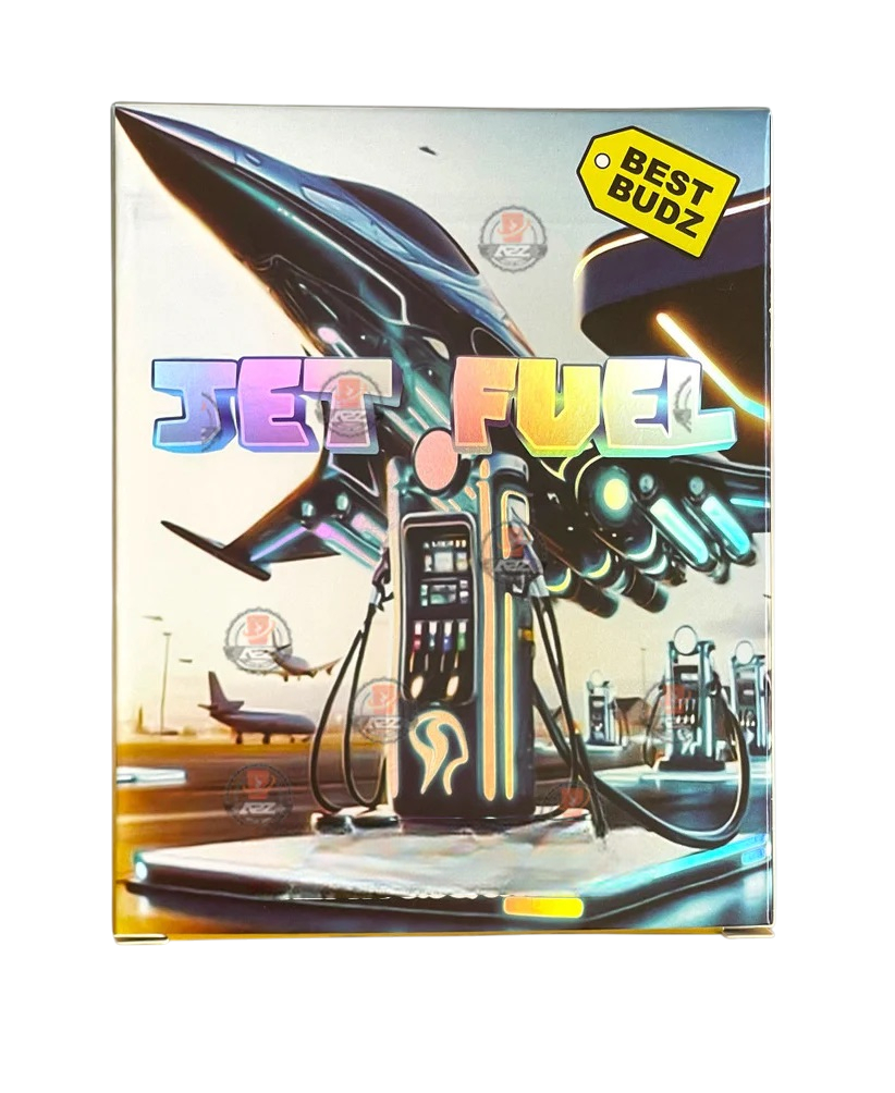 Best Budz Jet Fuel Mylar Bags with Boxes 3.5g Box Packaging Holographic