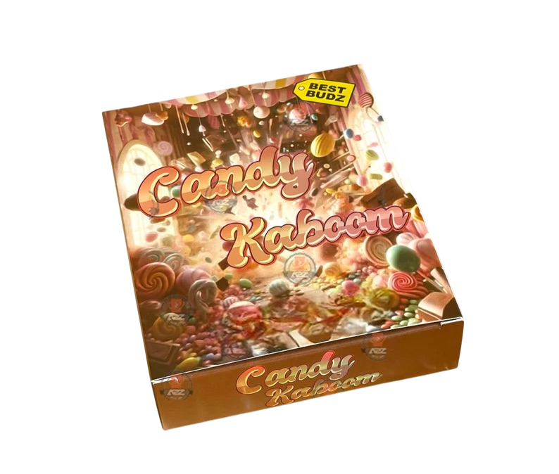 Best Budz Candy Kaboom Mylar Bags with Boxes 3.5g Box Packaging Holographic