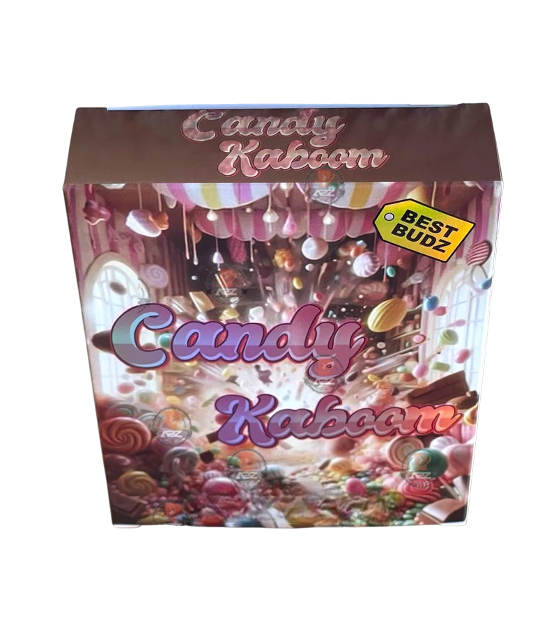 Best Budz Candy Kaboom Mylar Bags with Boxes 3.5g Box Packaging Holographic