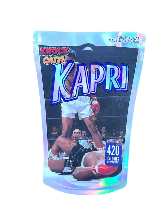 Kapri Knock Out Mylar Bag 3.5g shape bag