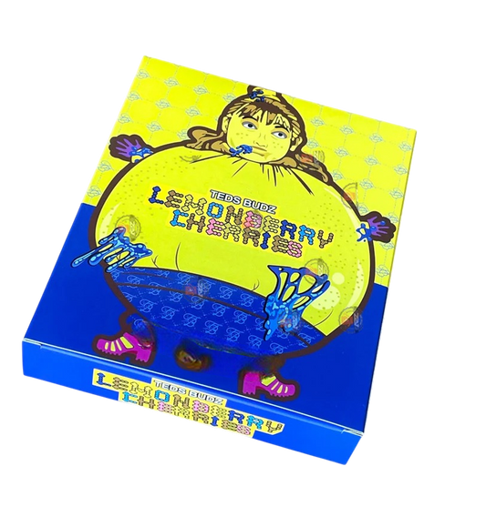 Teds Budz Lemon Berry Cherries Mylar Bags with Boxes 3.5g Box Packaging Holographic