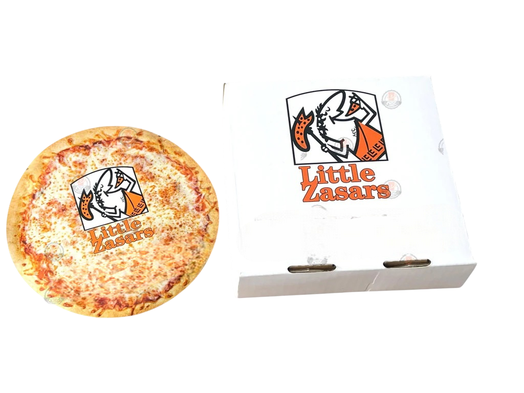 Little Zasars Pizza Box Mylar Bags with Boxes 3.5g Box Packaging