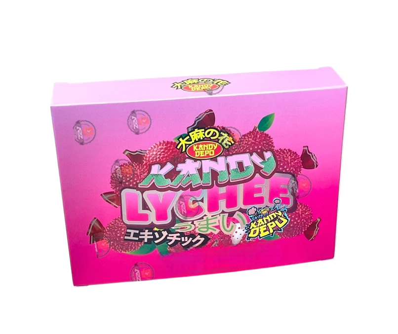 Kandy Depo Kandy Lychee Mylar Bags with Boxes 3.5g Box Packaging Holographic