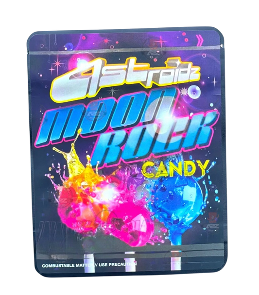 Sprinklez Astroidz Moon Rock 3.5G Mylar Bags -With stickers and label