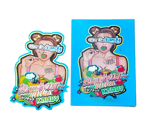 Only Kandy Strawberry Melon Kandy Mylar Bags with Boxes 3.5g Box Packaging Holographic