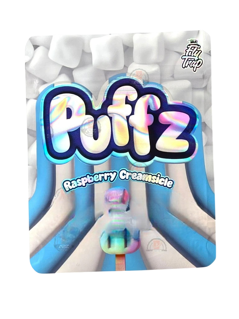 Puffz Raspberry Creamsicle Mylar Bag 3.5g Fly Trap