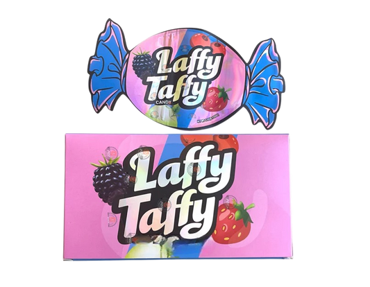 Laffy Taffy Candy Mylar Bags with Boxes 3.5g Box Packaging Holographic