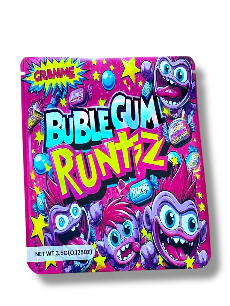 Bubblegum Runtz 3D Box and Bags 3.5g Box Packaging Holographic