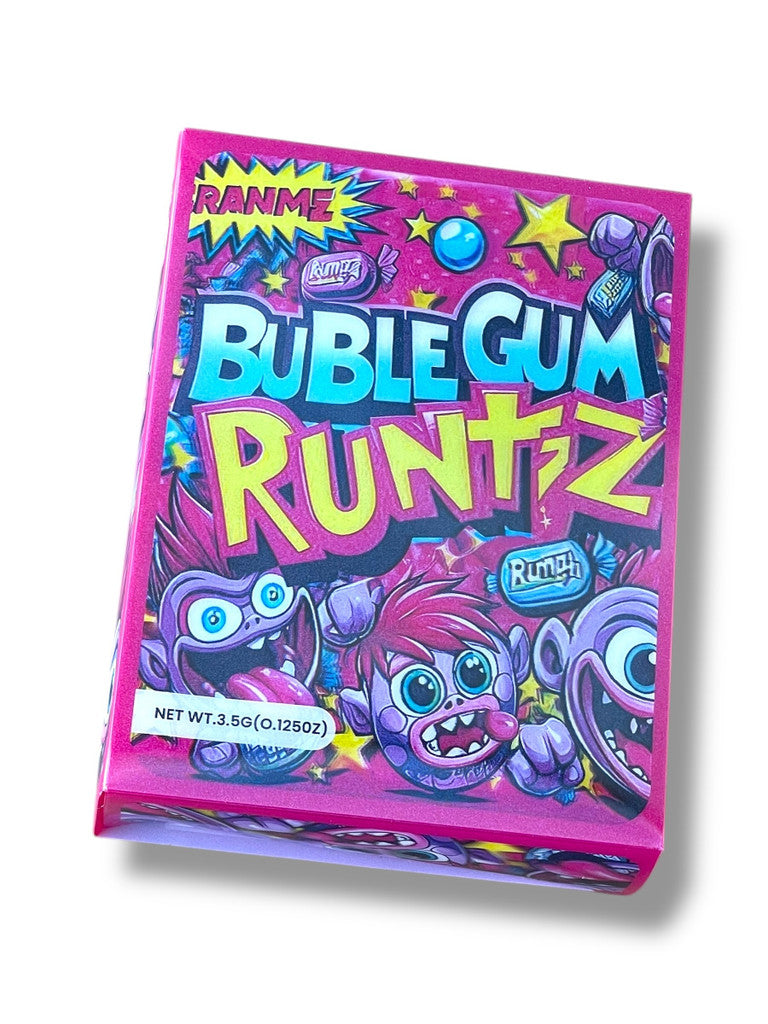 Bubblegum Runtz 3D Box and Bags 3.5g Box Packaging Holographic