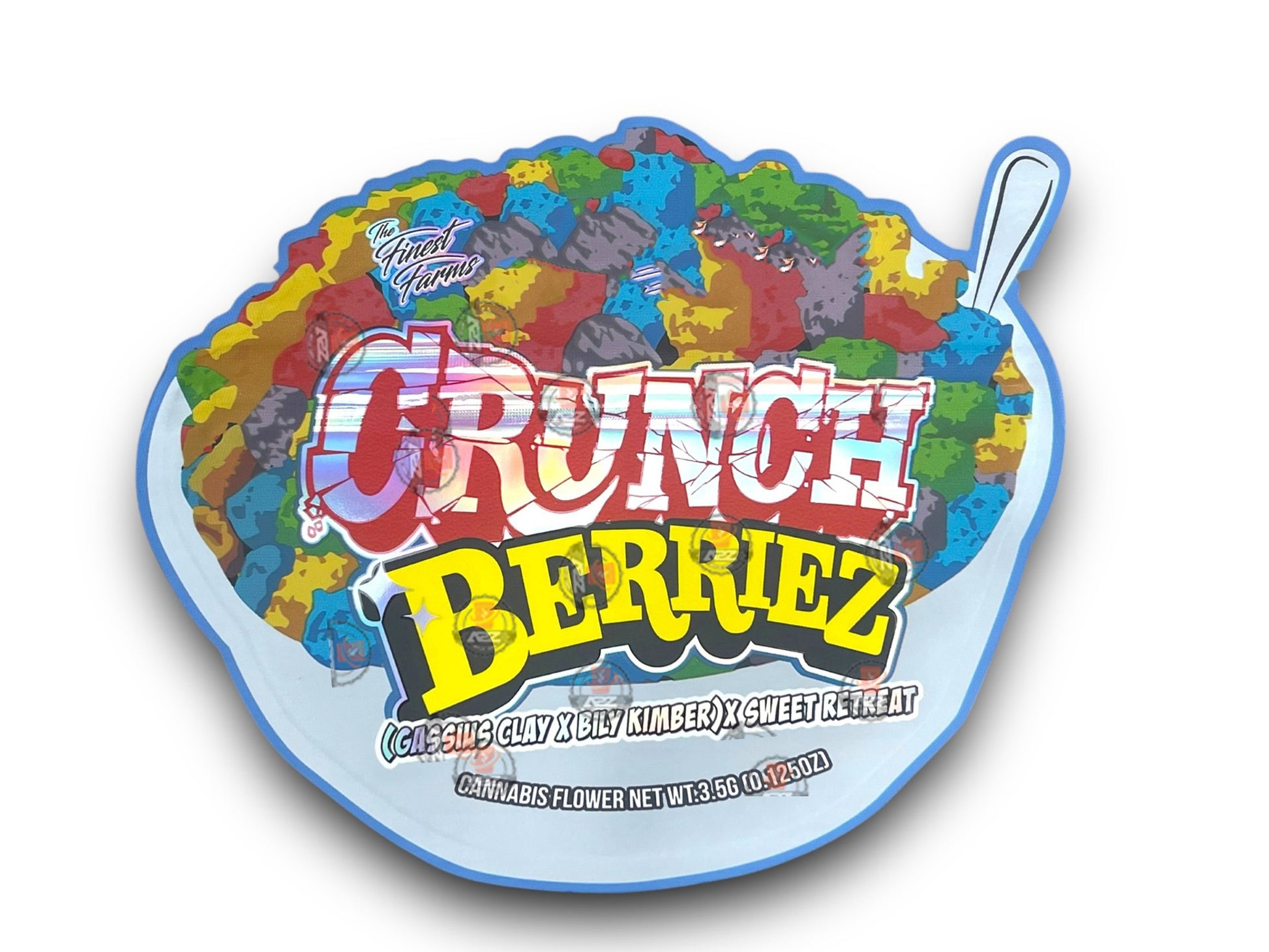 Crunch Berriez Mylar Bags with Boxes 3.5g Box Packaging Holographic